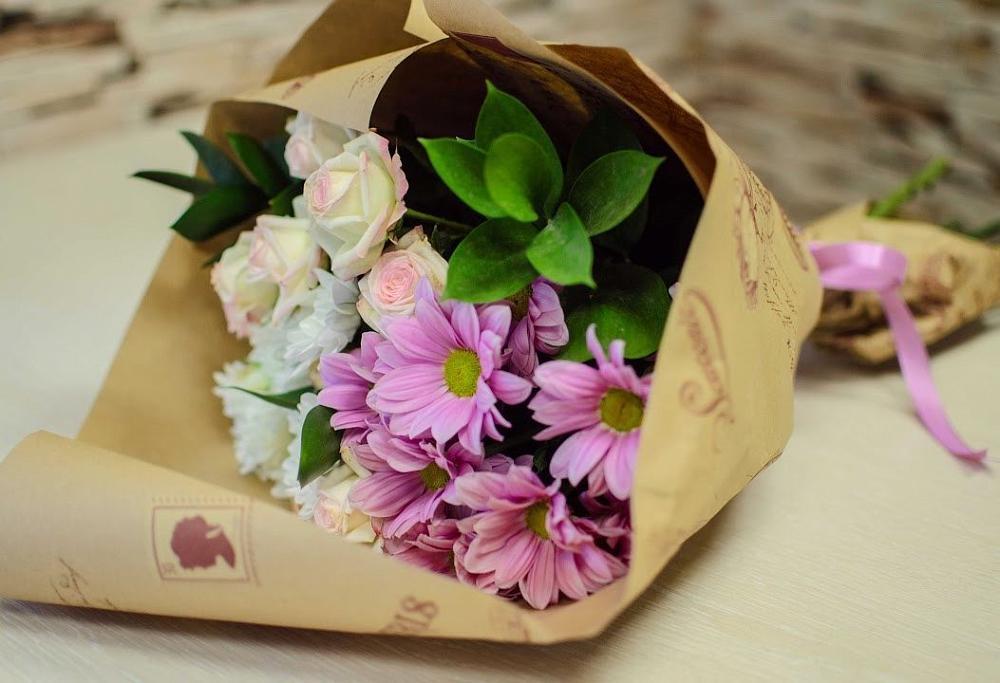 Букет цветов из: Розы и Хризантемы в Будогощь