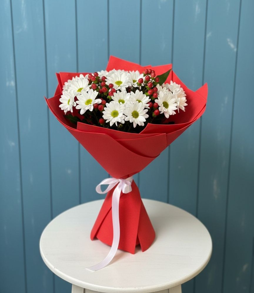 Букет цветов из: Хризантемы в Будогощь