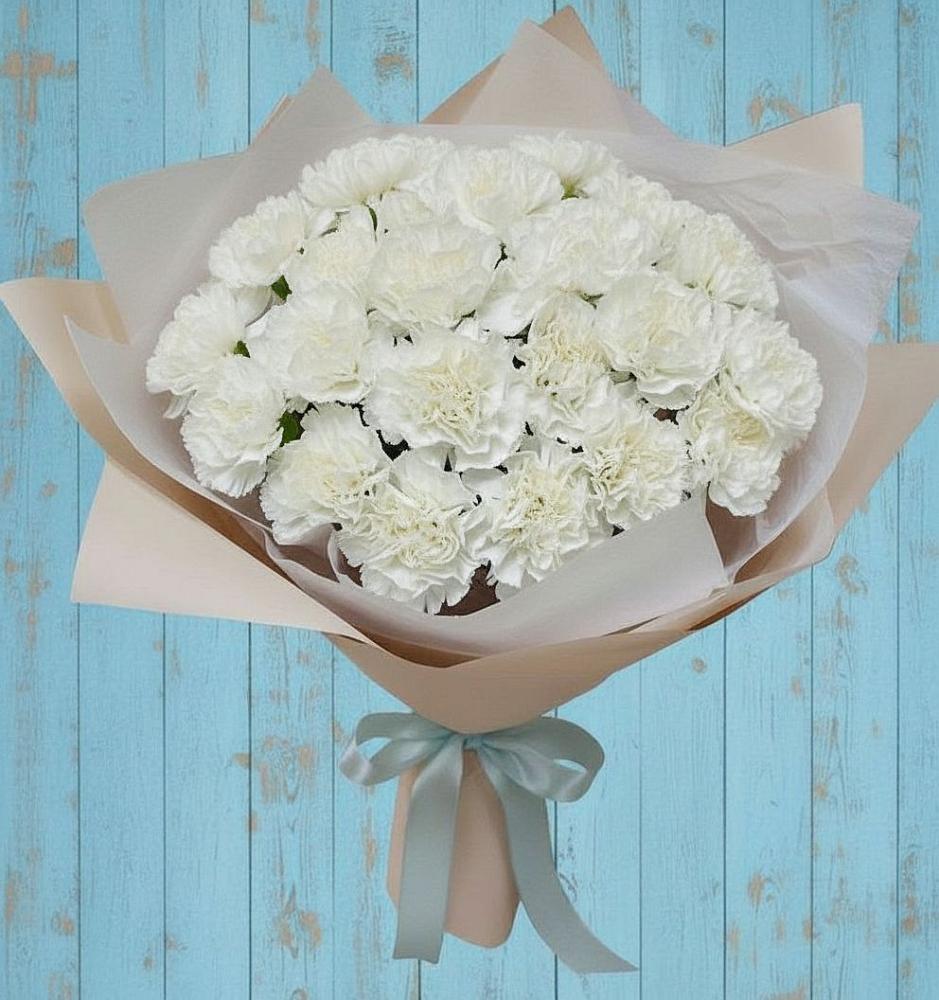 Букет цветов из: Гвоздики в Будогощь