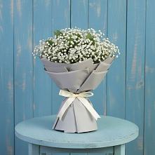 Букет цветов из:  Гипсофила в Будогощь