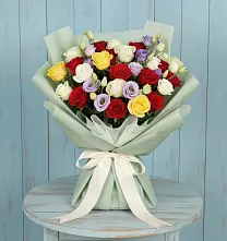 Букет цветов из:  Розы в Будогощь