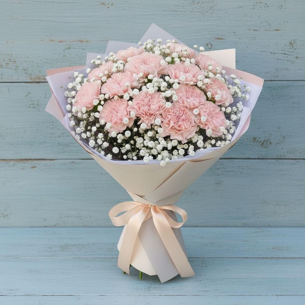 Букет цветов из: Гвоздики в Будогощь