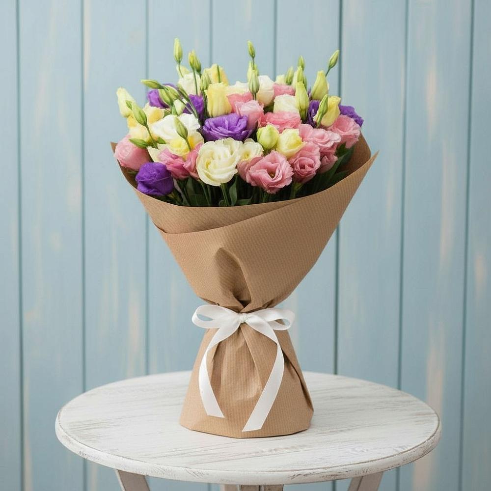 Букет цветов из: Лизиантусы в Будогощь