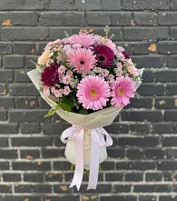 Букет цветов из:  Герберы и Хризантемы в Будогощь