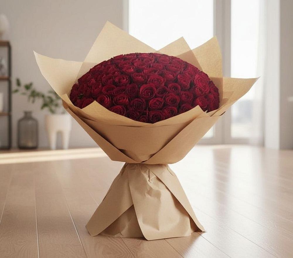 Букет 101 Красная роза в Будогощь