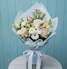Букет цветов из:  Розы и Лизиантусы в Будогощь