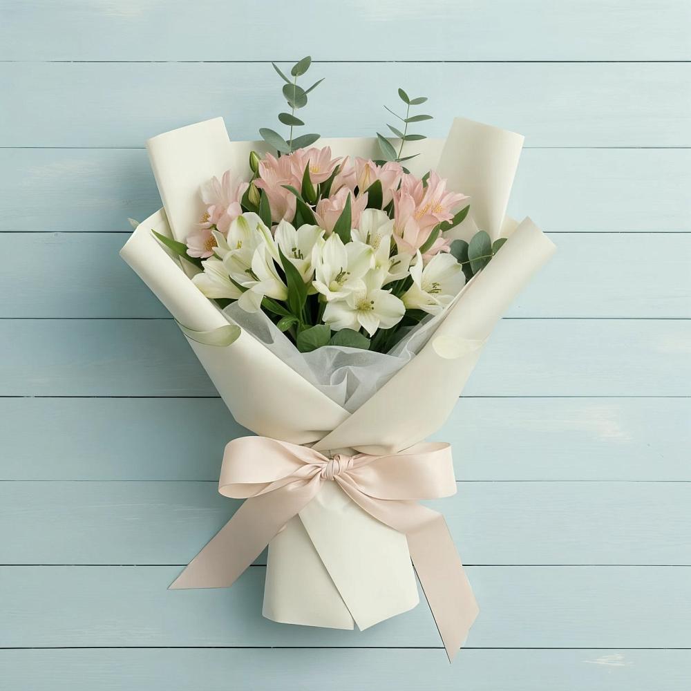 Букет цветов из: Альстромерии в Будогощь