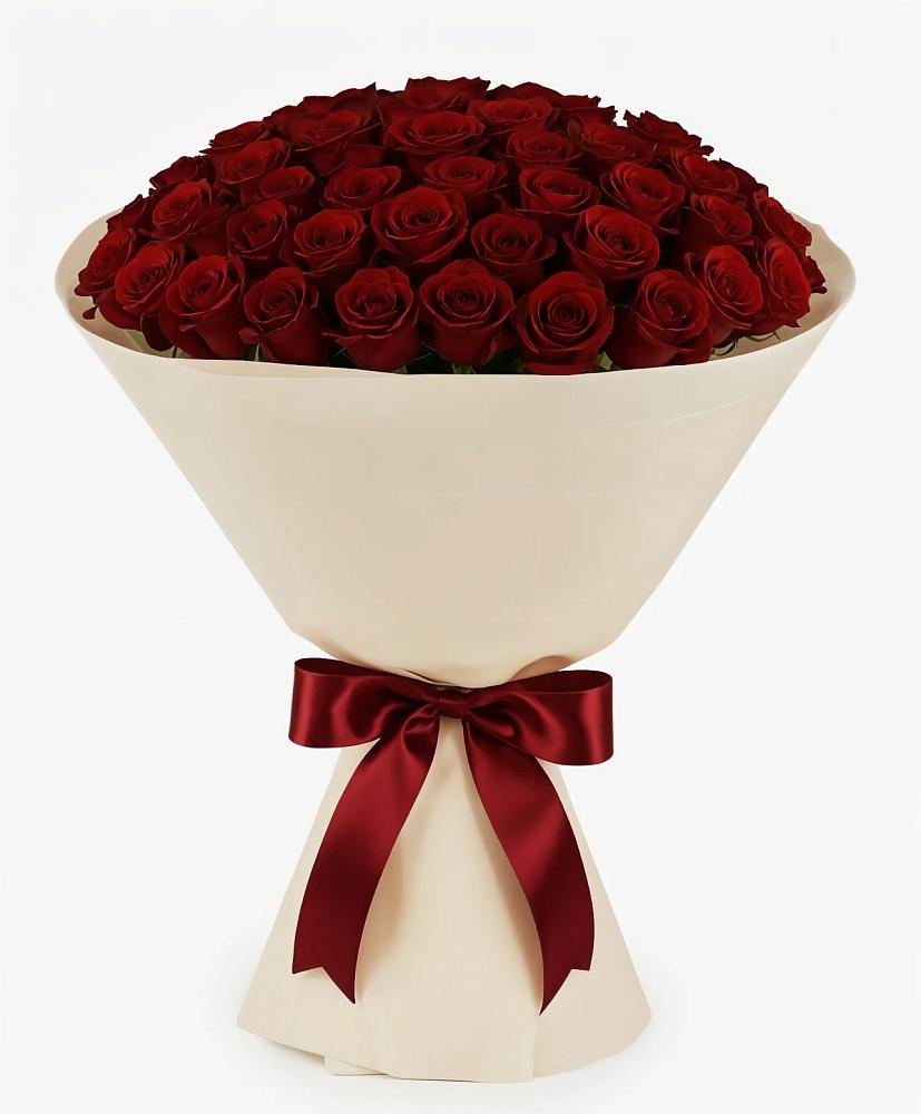 Букет 101 Бордовая роза Блэк Бакарра в Будогощь