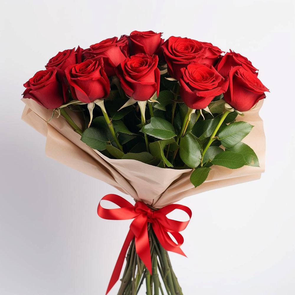 Букет 11 Красных роз Эдлесс Лав в Будогощь