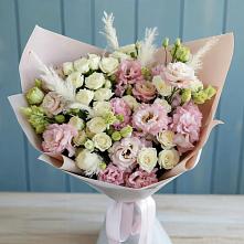 Букет цветов из:  Альстромерии и Розы в Будогощь